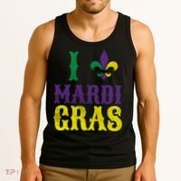 I Love Mardi Gras Tank Top thumb 3