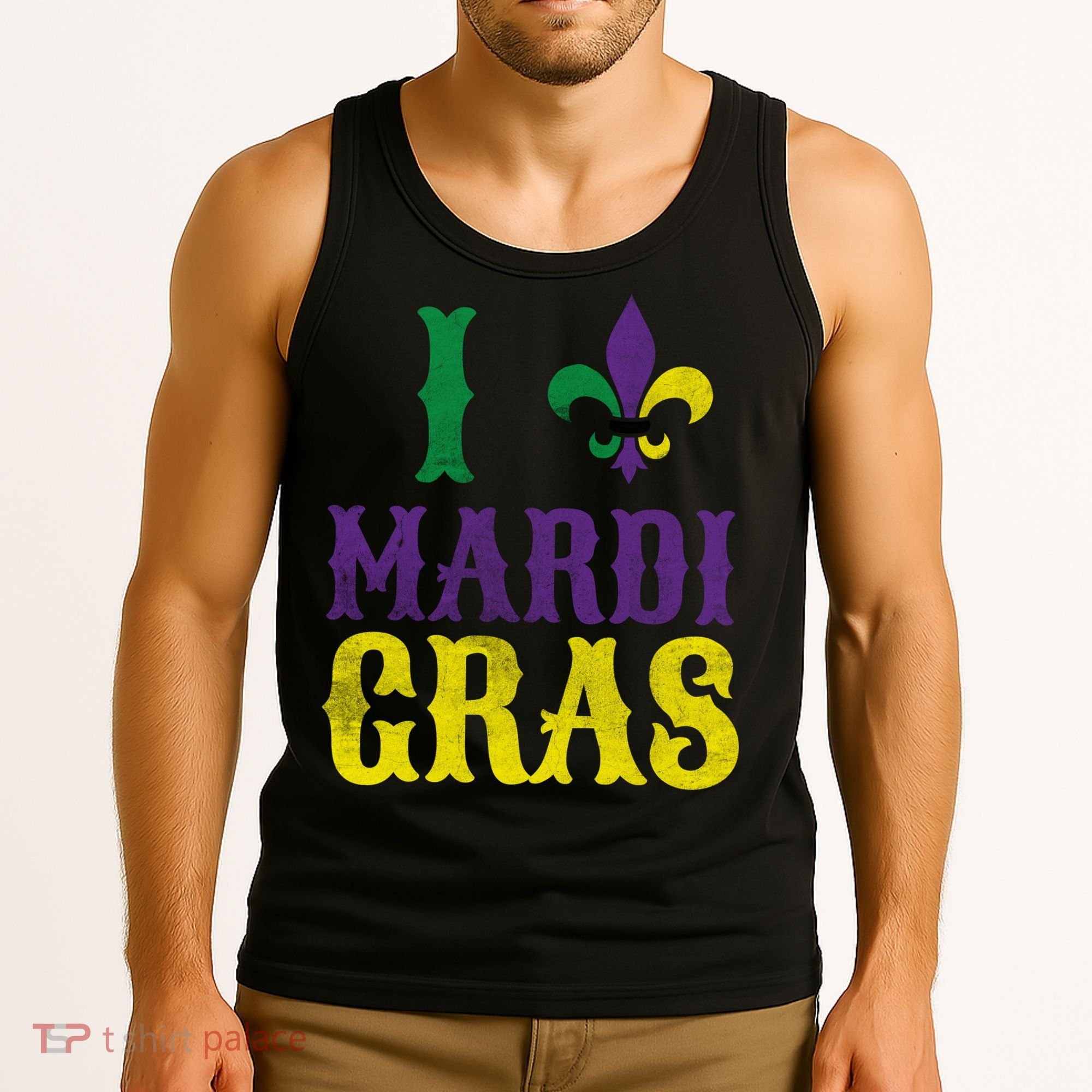 I Love Mardi Gras Tank Top