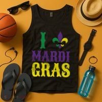 I Love Mardi Gras Tank Top thumb 4