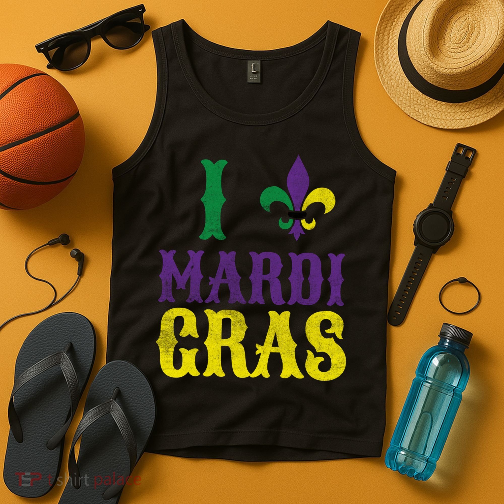 I Love Mardi Gras Tank Top
