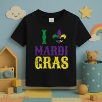 I Love Mardi Gras Toddler T-Shirt thumb 3