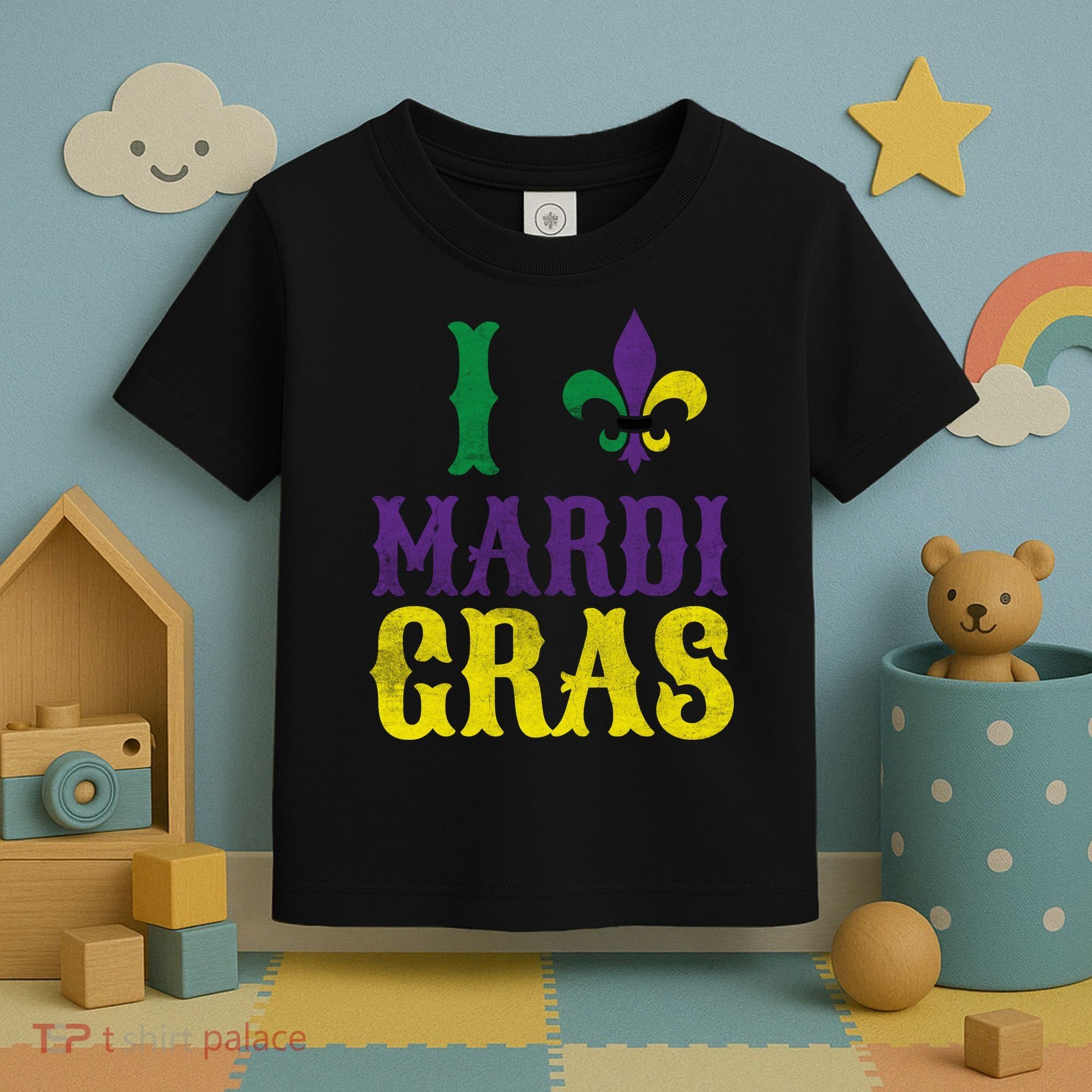 I Love Mardi Gras Toddler T-Shirt