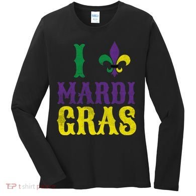 I Love Mardi Gras Women's Long Sleeve Shirt