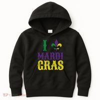 I Love Mardi Gras Kids Hoodie thumb 0