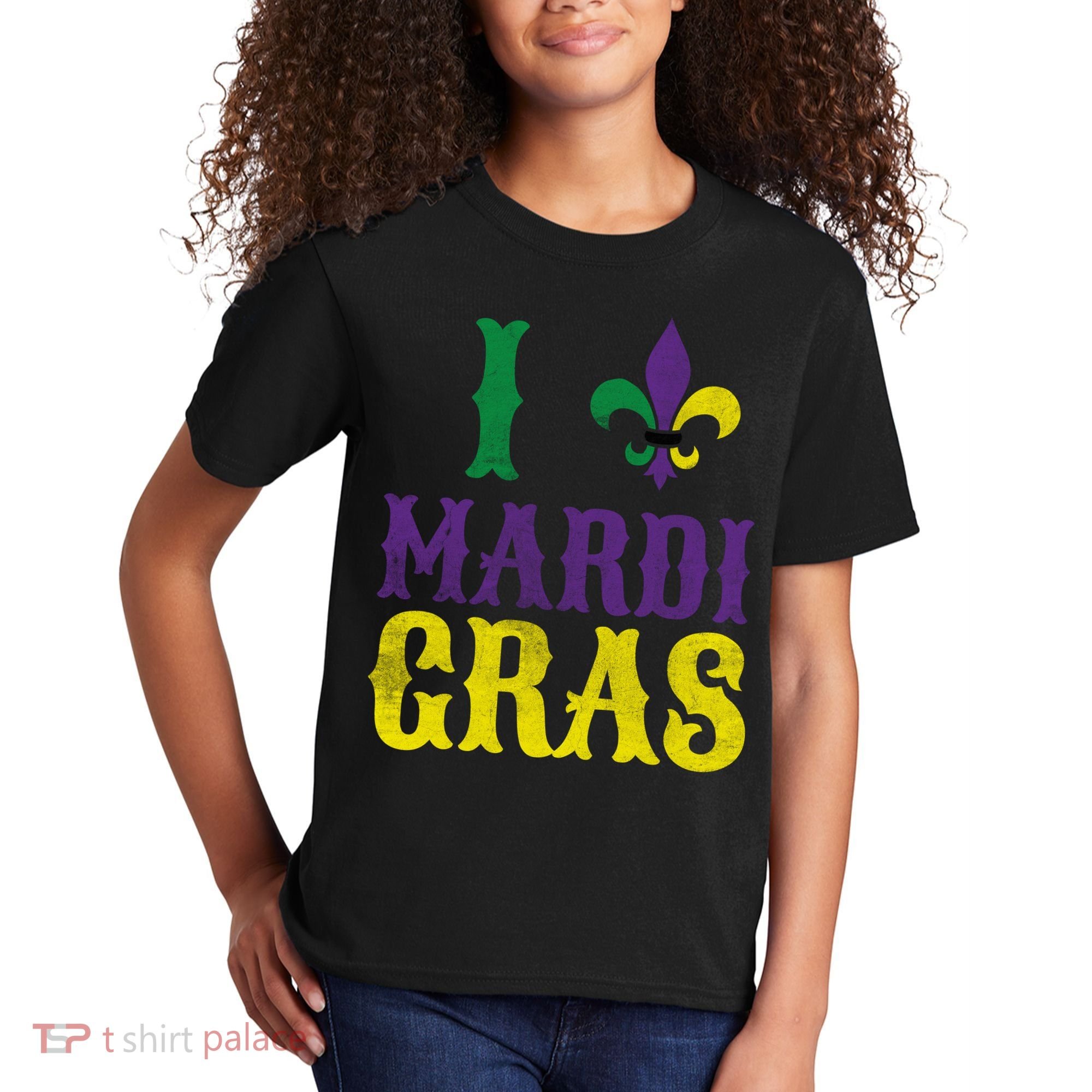 I Love Mardi Gras Kids T-Shirt