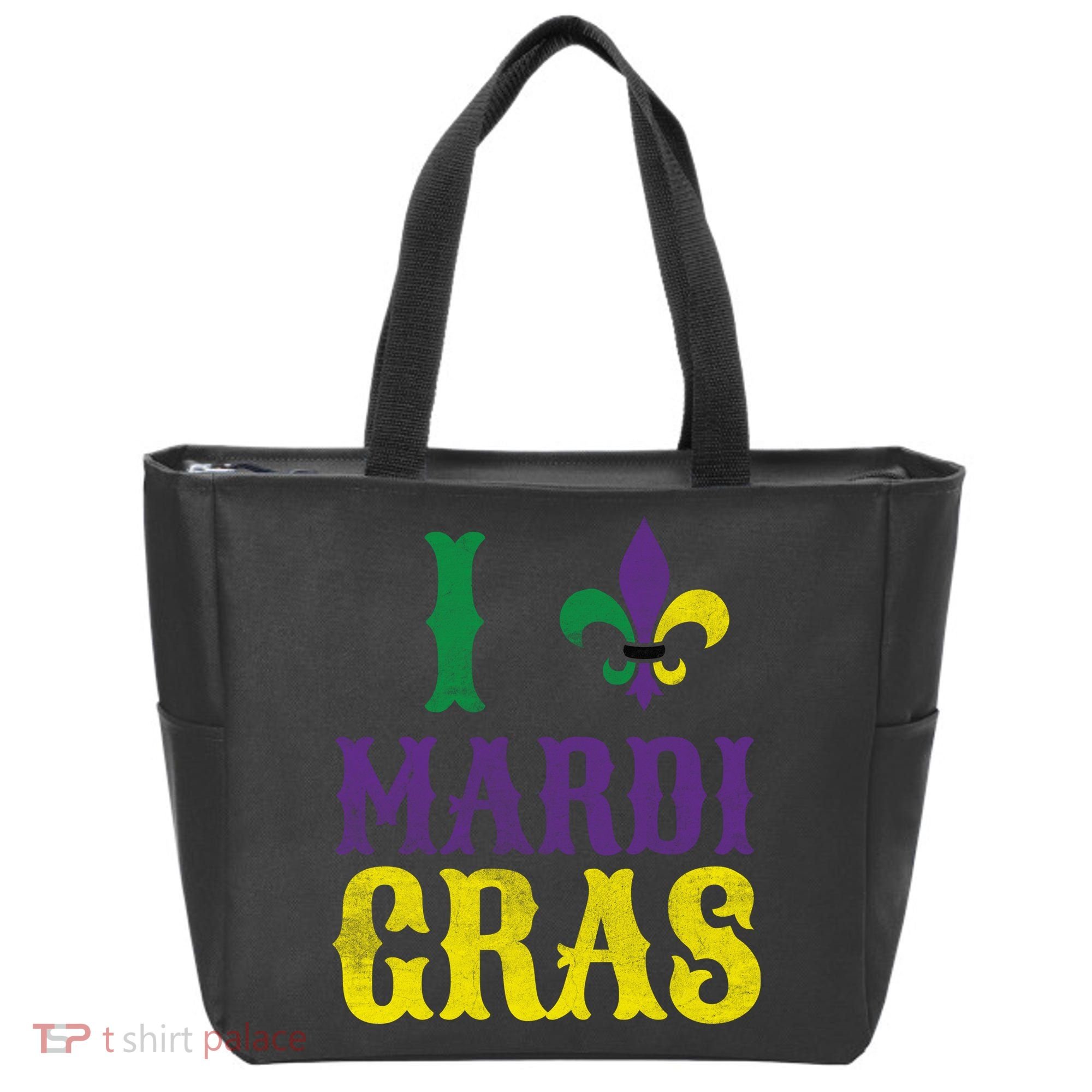 I Love Mardi Gras Tote Bag