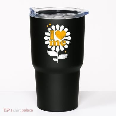 I Love Me Flower Tumbler