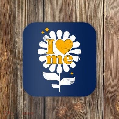 I Love Me Flower Coaster