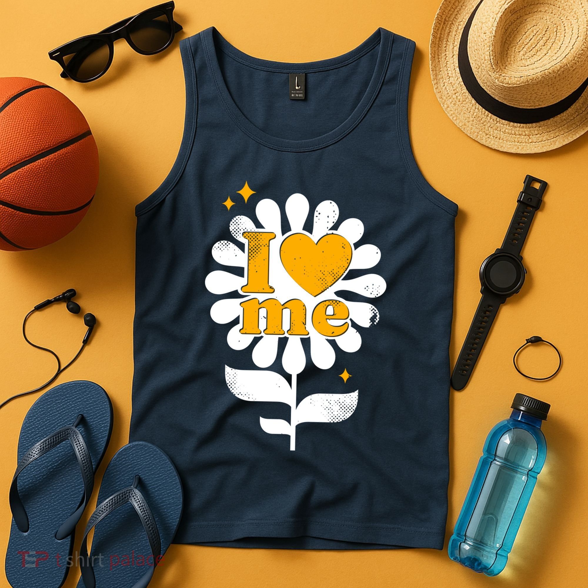 I Love Me Flower Tank Top