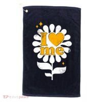 I Love Me Flower Golf Towel thumb 0
