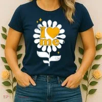 I Love Me Flower Women's T-Shirt thumb 2
