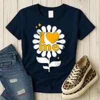 I Love Me Flower Women's T-Shirt thumb 3