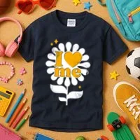 I Love Me Flower Kids T-Shirt thumb 3