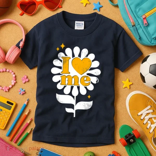 I Love Me Flower Kids T-Shirt