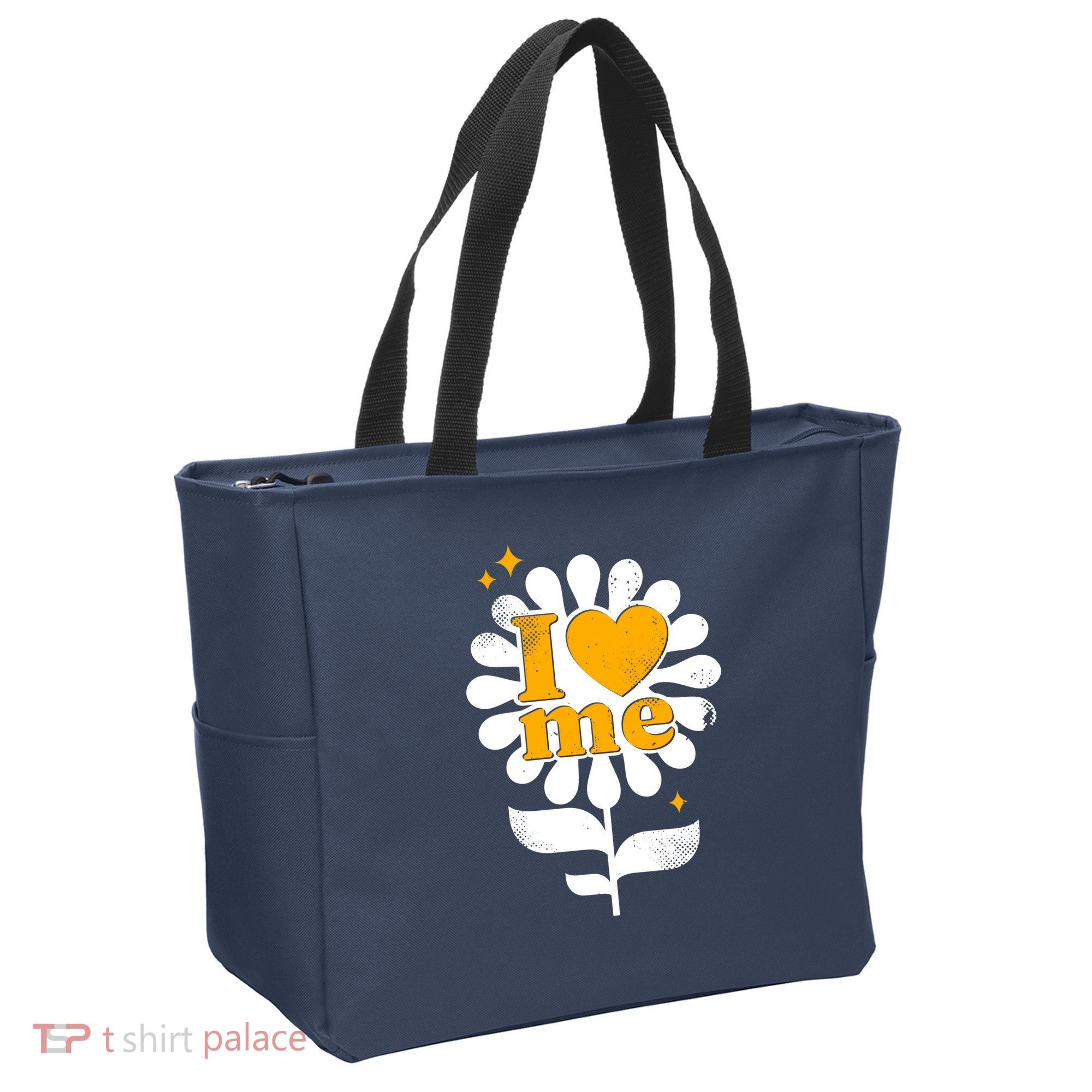 I Love Me Flower Tote Bag