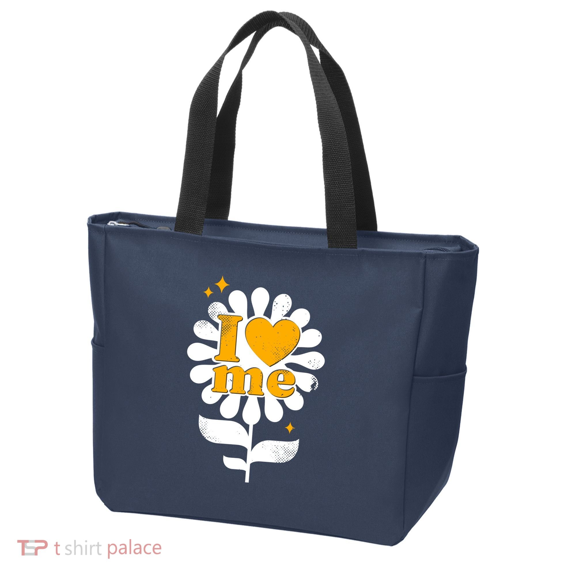 I Love Me Flower Tote Bag