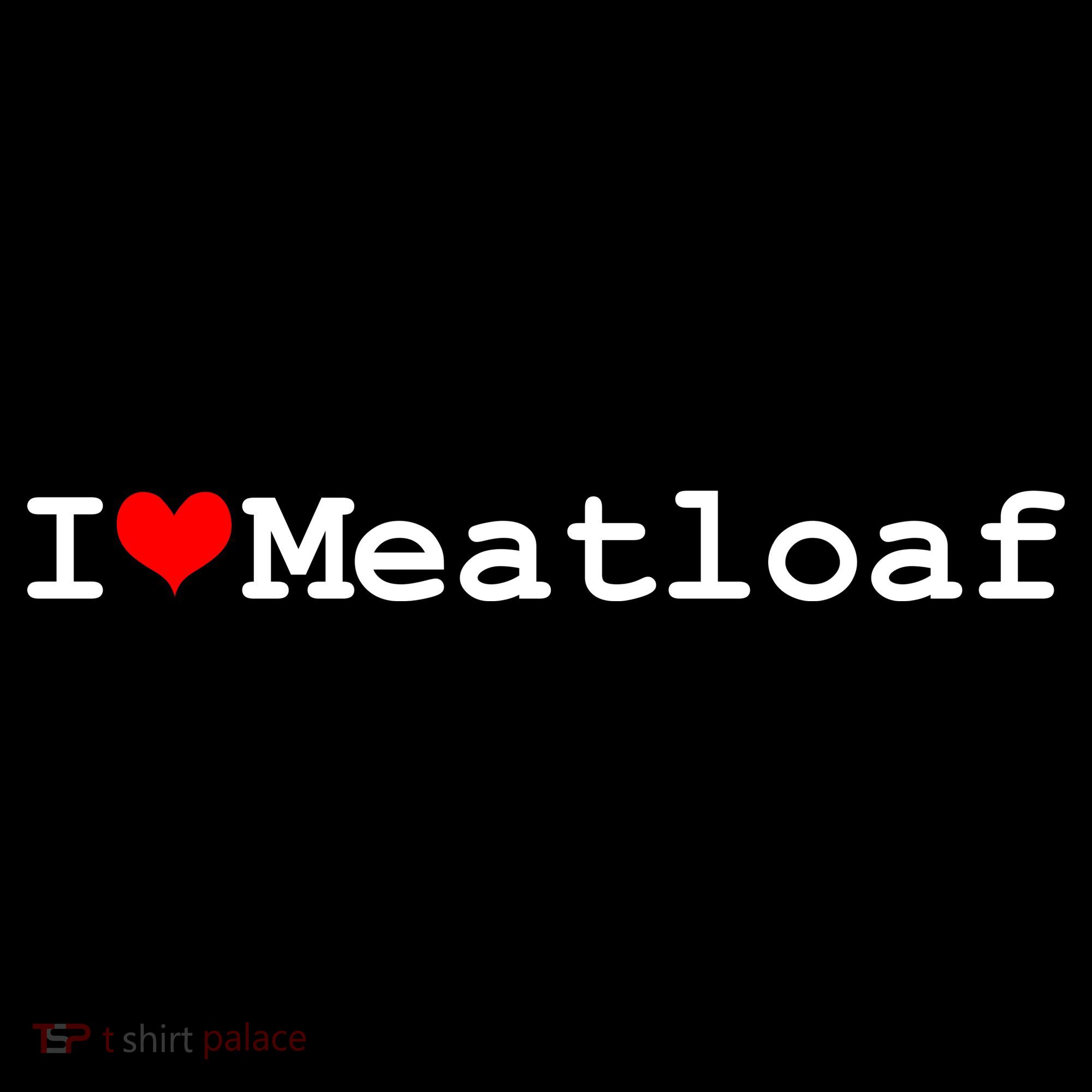 I Love Meatloaf USA-Made Doggie Bandana