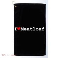 I Love Meatloaf Golf Towel thumb 0