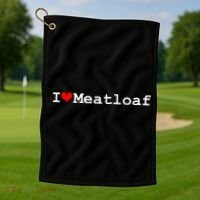 I Love Meatloaf Golf Towel thumb 1