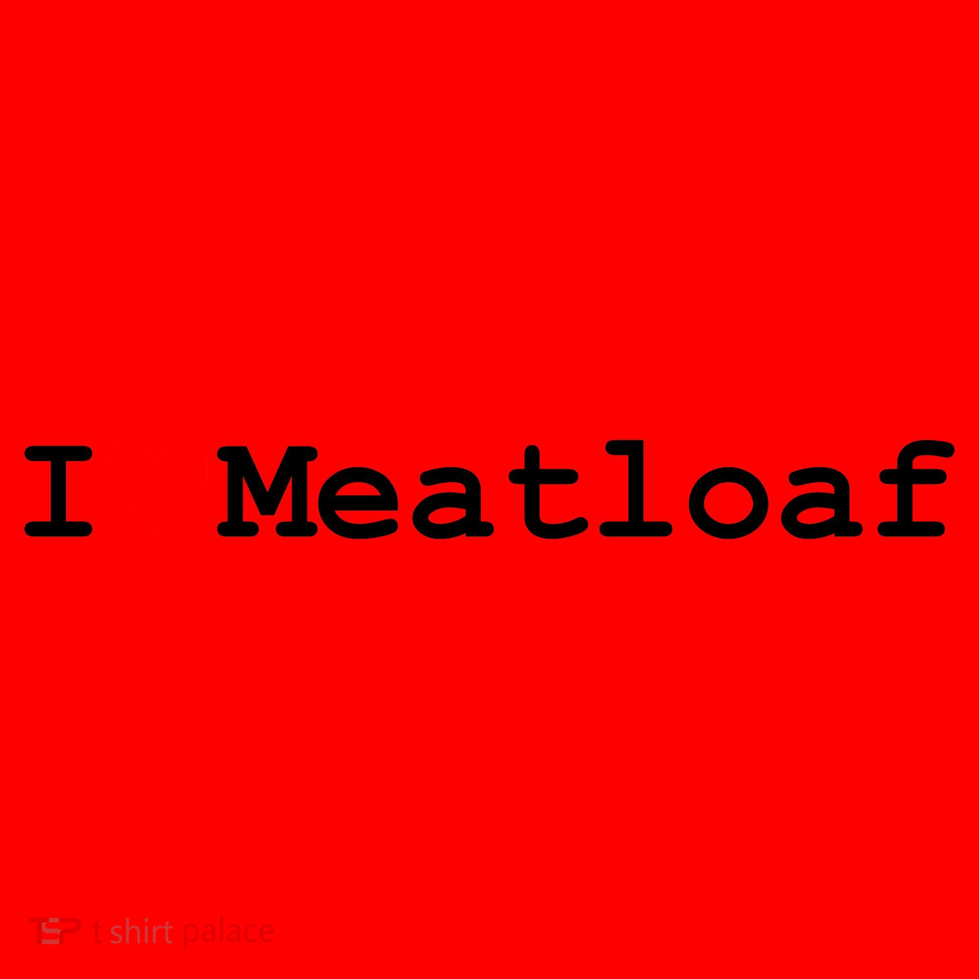 I Love Meatloaf Santa Hat