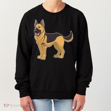 I Love Mom Tattoo German Shepard Women's Sweatshirt
