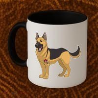 I Love Mom Tattoo German Shepard Coffee Mug thumb 2