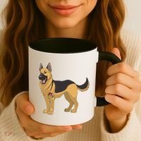 I Love Mom Tattoo German Shepard Coffee Mug thumb 3