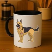 I Love Mom Tattoo German Shepard Coffee Mug thumb 4
