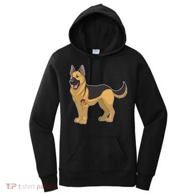 I Love Mom Tattoo German Shepard Women's Hoodie