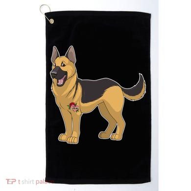 I Love Mom Tattoo German Shepard Golf Towel