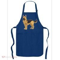 I Love Mom Tattoo German Shepard Apron thumb 0