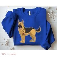 I Love Mom Tattoo German Shepard Sweatshirt thumb 2