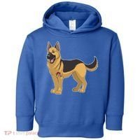 I Love Mom Tattoo German Shepard Toddler Hoodie thumb 0