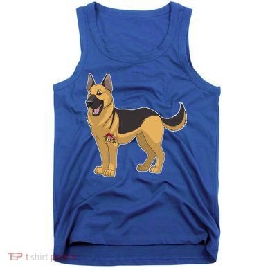 I Love Mom Tattoo German Shepard Tank Top