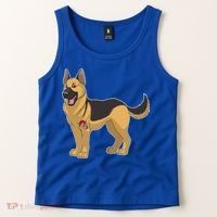 I Love Mom Tattoo German Shepard Tank Top thumb 2