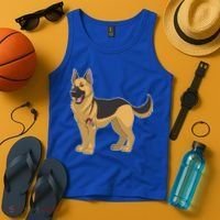 I Love Mom Tattoo German Shepard Tank Top thumb 4