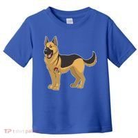 I Love Mom Tattoo German Shepard Toddler T-Shirt thumb 0