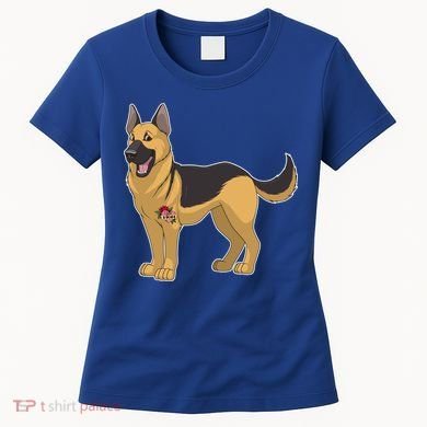 I Love Mom Tattoo German Shepard Women's T-Shirt