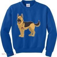 I Love Mom Tattoo German Shepard Kids Sweatshirt thumb 0