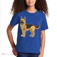 I Love Mom Tattoo German Shepard Kids T-Shirt thumb 2