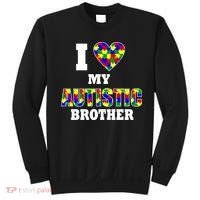 I Love My Autistic Brother Autism Sweatshirt thumb 0