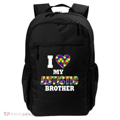 I Love My Autistic Brother Autism Backpack
