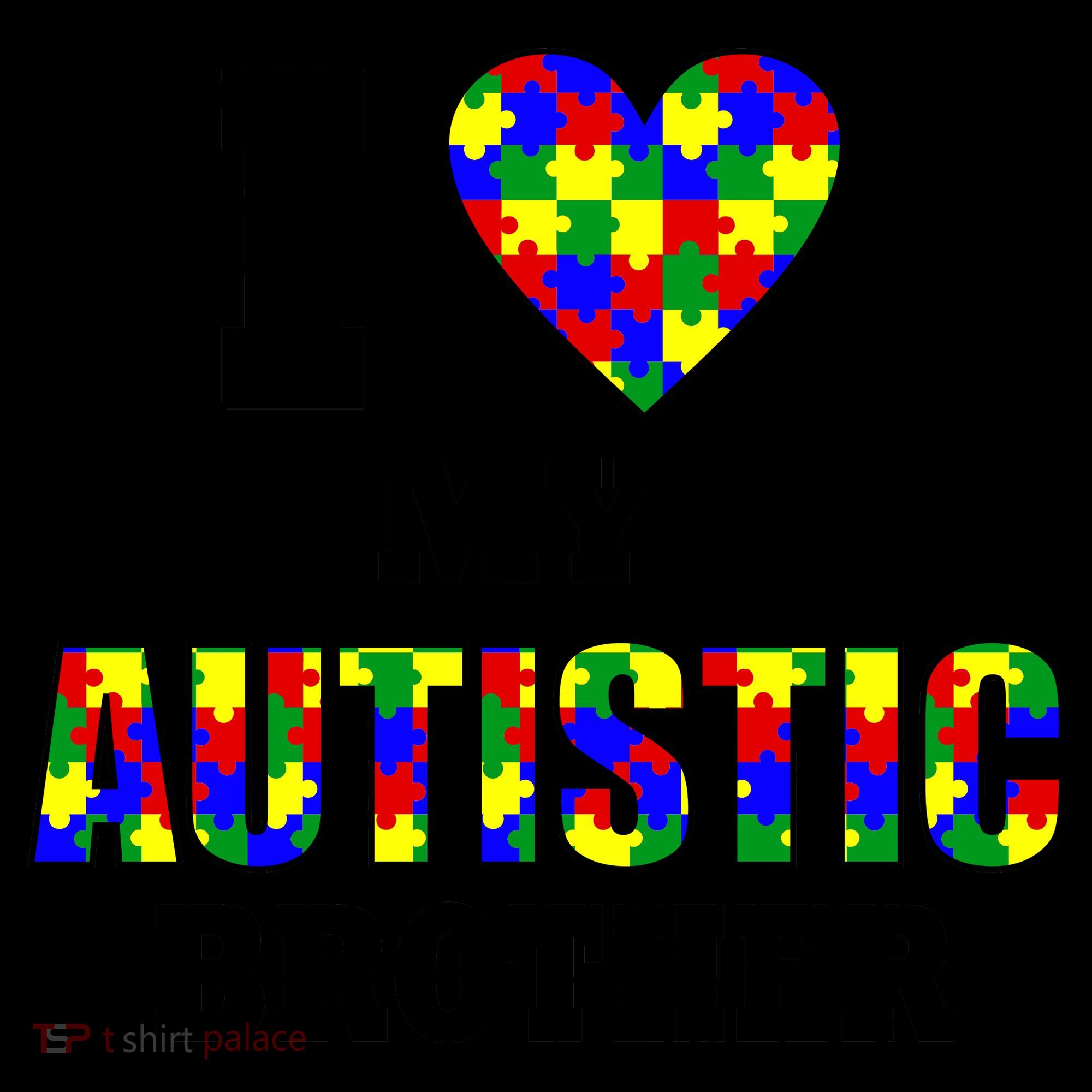 I Love My Autistic Brother Autism Coffee Mug