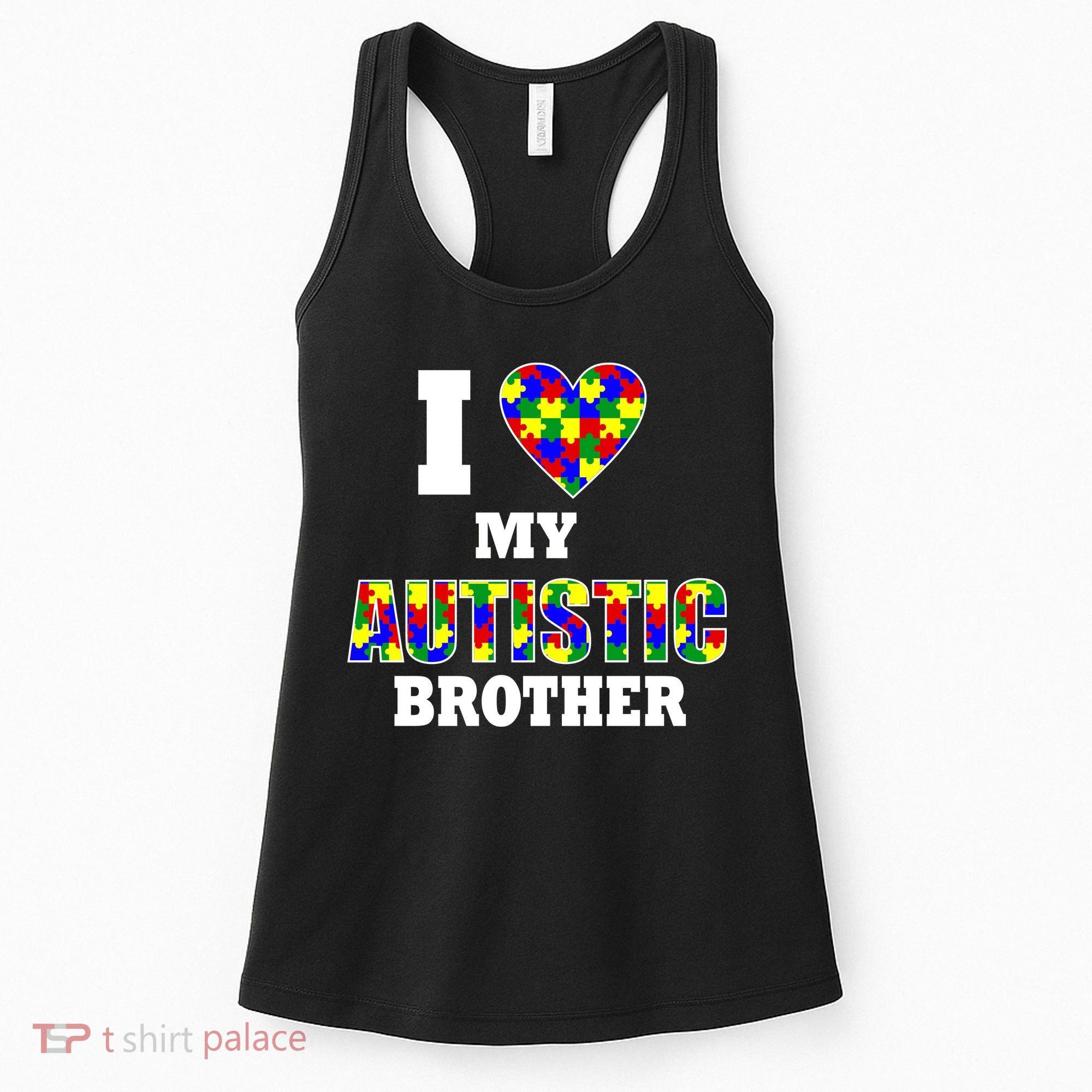 I Love My Autistic Brother Autism Women's Tank Top