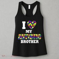 I Love My Autistic Brother Autism Women's Tank Top thumb 3