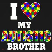 I Love My Autistic Brother Autism Visor thumb 3