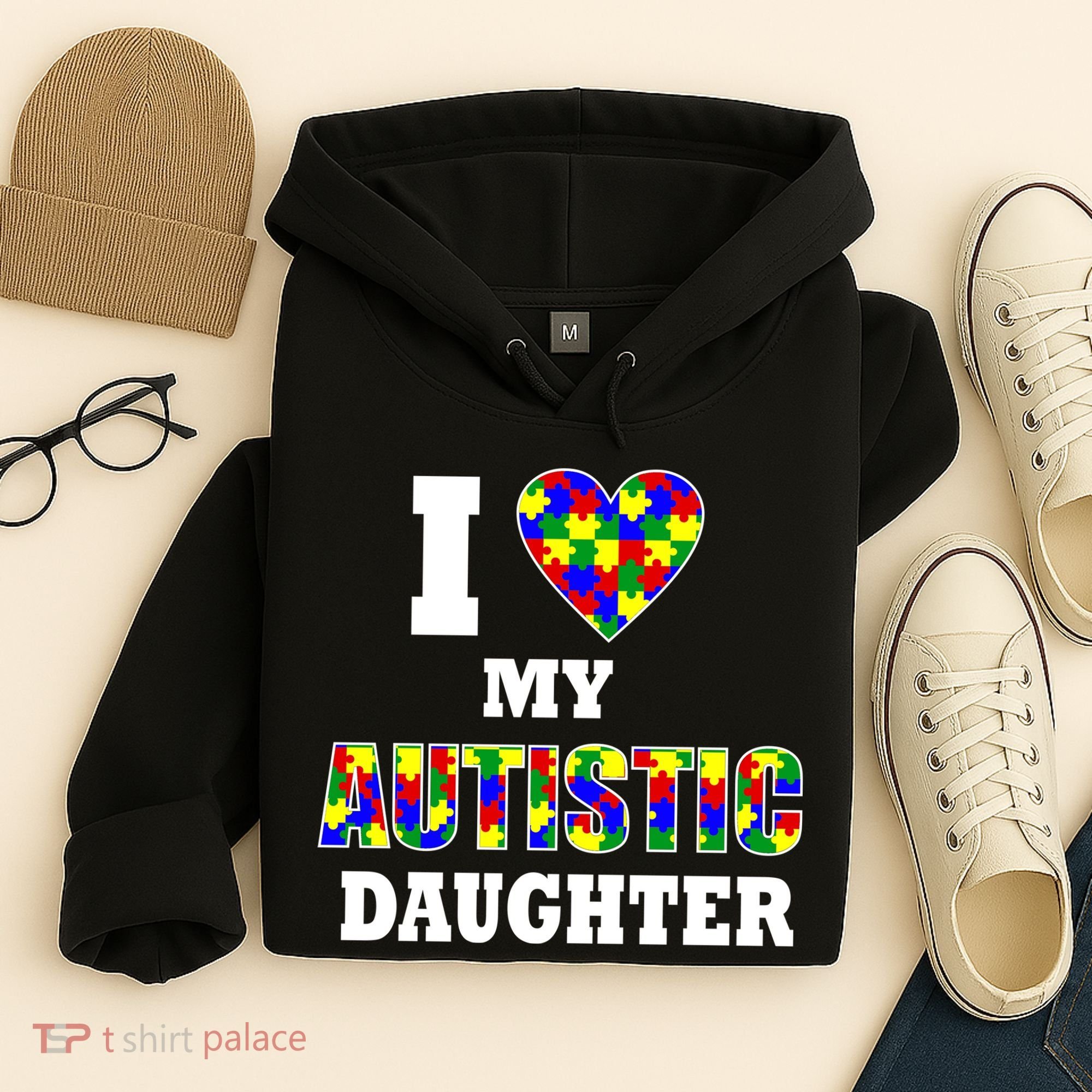 I Love My Autistic Daughter Autism Hoodie
