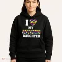 I Love My Autistic Daughter Autism Hoodie thumb 5