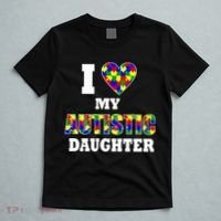 I Love My Autistic Daughter Autism T-Shirt thumb 5
