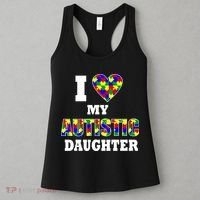 I Love My Autistic Daughter Autism Women's Tank Top thumb 3